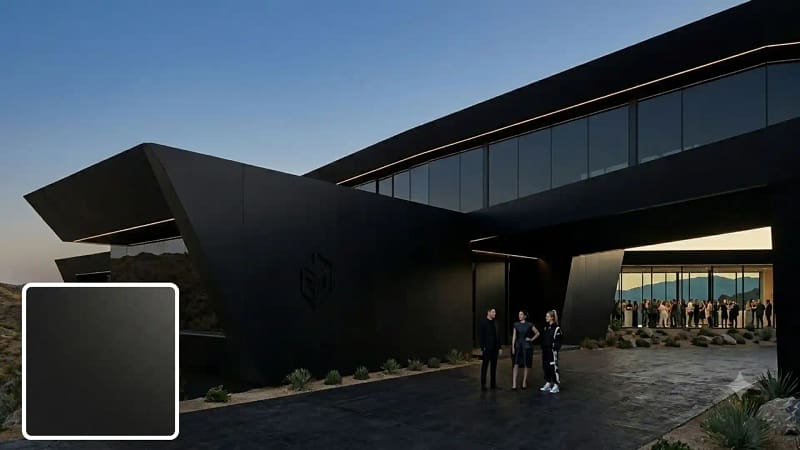 Black Powder Coating Building